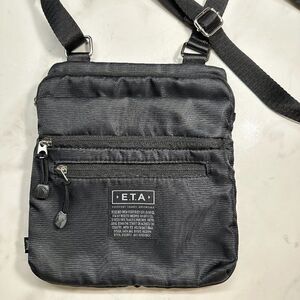 ETA Everyday Travel Adventure Multi-Pocket Black Crossbody Purse Lightweight Bag